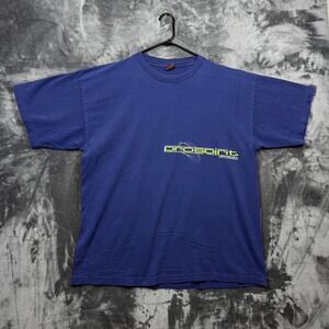 Pro Spirit T Shirt Mens XL Blue Vintage Graphic Logo Short Sleeve Distressed